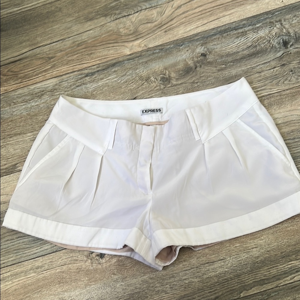 Express Women's White Shorts